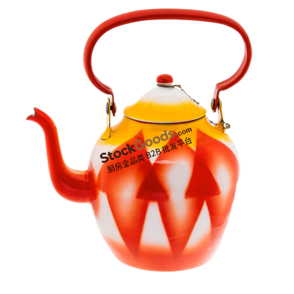 Premium Arabic Style Enamel Saudi Kettle, Multiple Sizes & Styles Available, Metal Handle